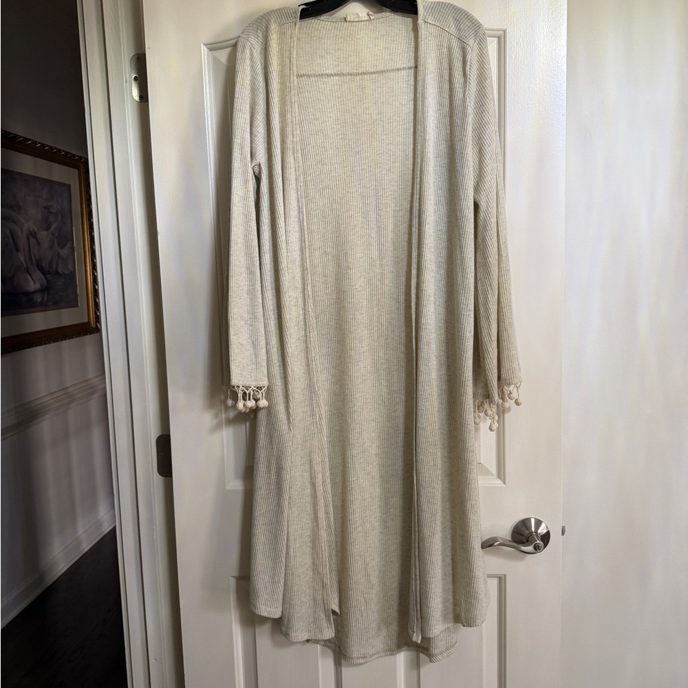 Altered State Cream Long Knit Cardigan